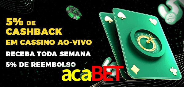 Promoções do cassino ao Vivo acabet